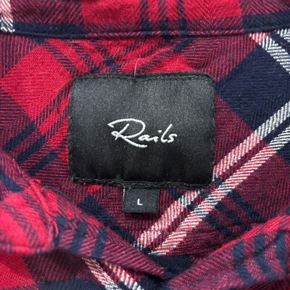 Rails Lennox Large Flannel Button Down Shirt - image 4
